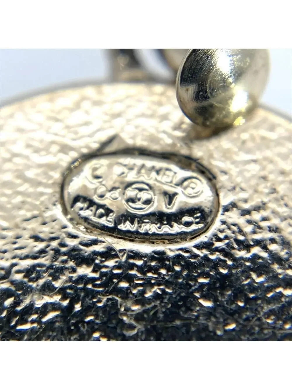Chanel Cc Logo Circle Earrings Sterling #327627C50B